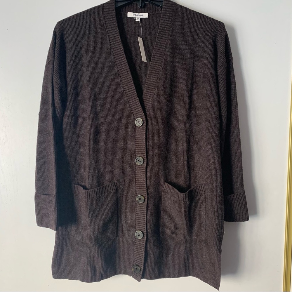 Madewell Asherton Waffle Cardigan